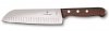 Nóż Santoku Victorinox - Ostrze ze stali nierdzewnej, drewniana rękojeść, do krojenia i siekania - 17 cm